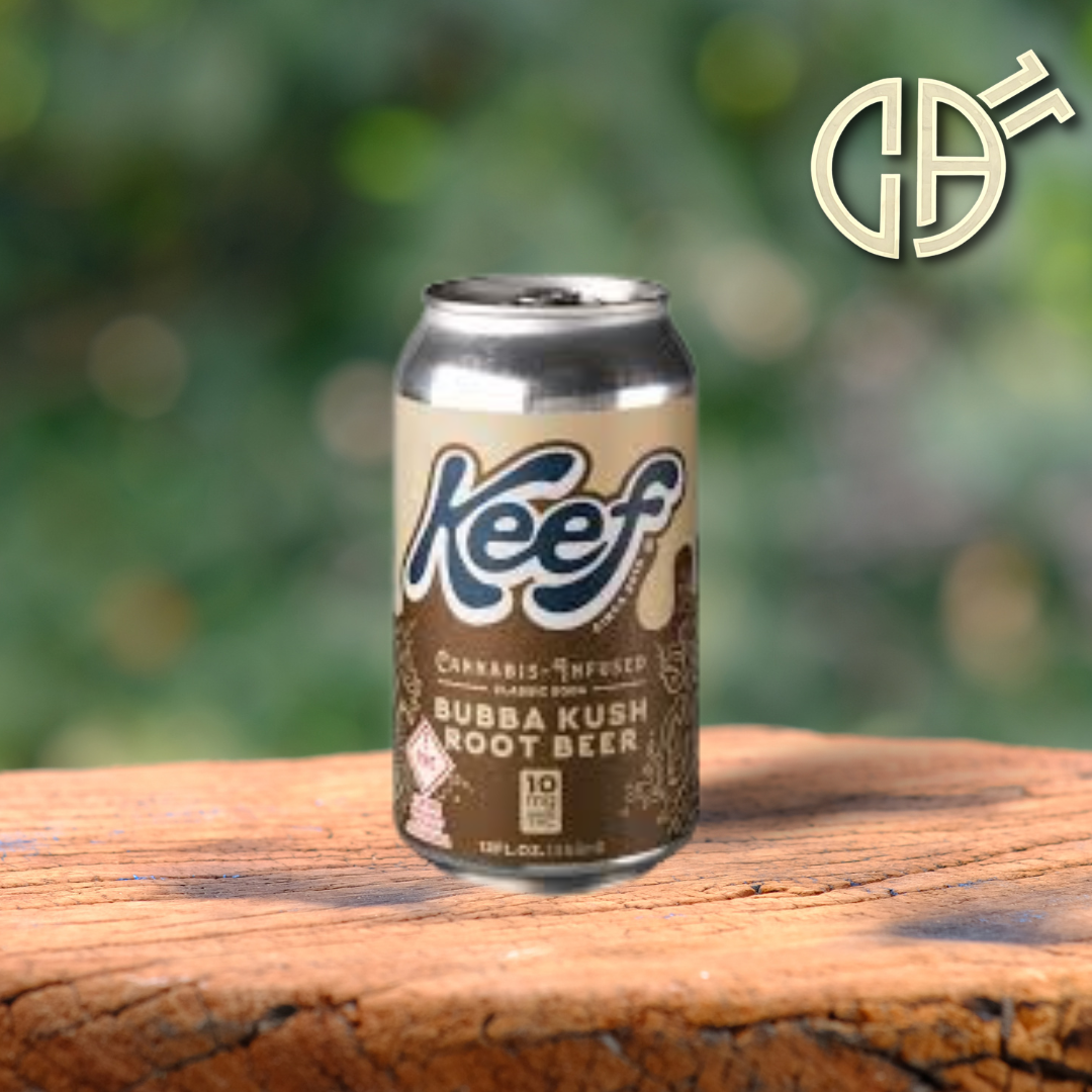 Photograph of product: Bubba Kush Root Beer Infused Soda 12oz Can | 10mg