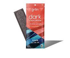 Photograph of product: Gron | 1:1 Dark Chocolate Sea Salt Bar - CBD/TH-oui