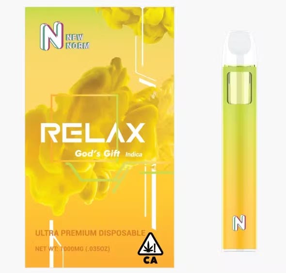 Photograph of product: God's Gift - Relax - 1g Disposable - 