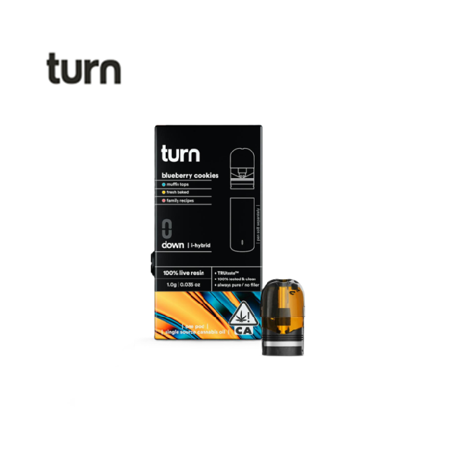 Photograph of product: BLUEBERRY COOKIES 1G LIVE RESIN POD