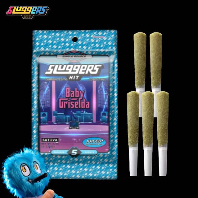Photograph of product: Sluggers Diamond Edition - Baby Griselda - Infused Pre-Rolls - 5 Pack - 3.5g - 