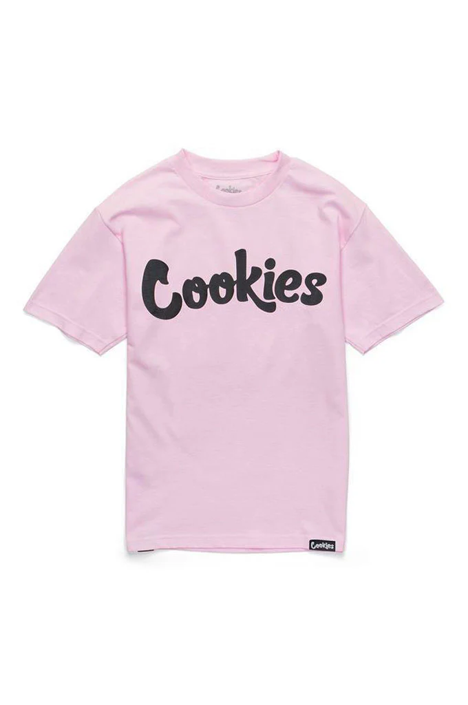 Photograph of product: Cookies - Tee - Original Mint Logo - Pink/Black