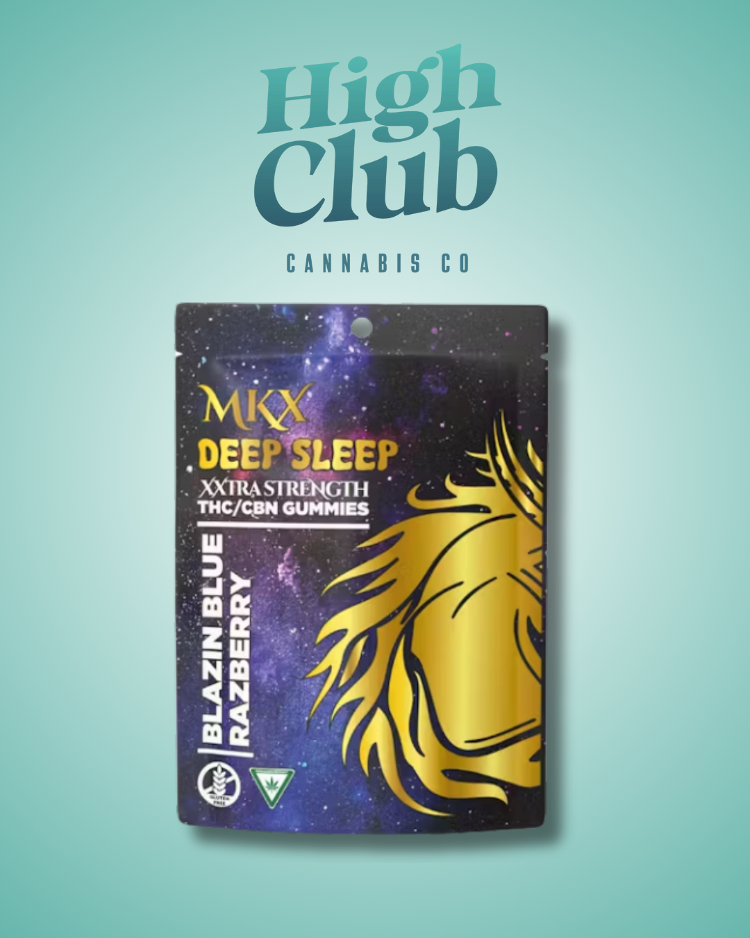 Photograph of product: MKX - Deep Sleep - Blue Razz- 200mg Gummies