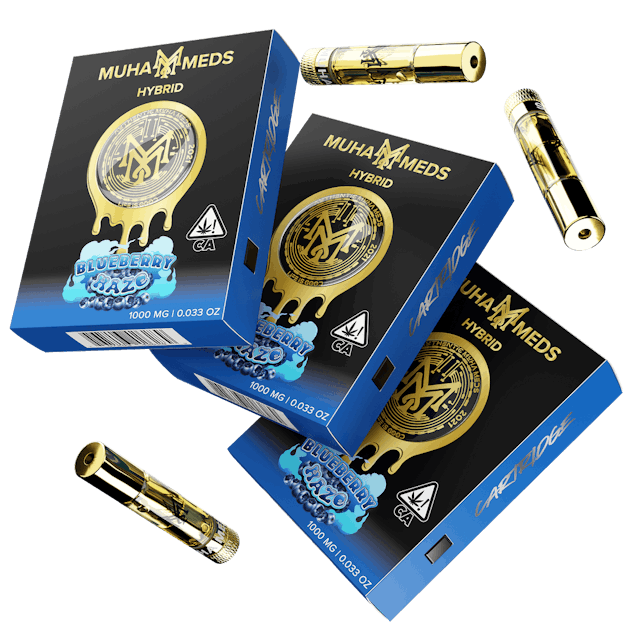 Photograph of Product: Blueberry Haze Distillate Vape Cartridge 1g - Sales Floor