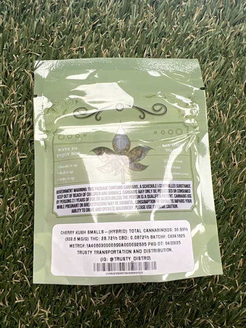 Photograph of product: CHERRY KUSH 3.5G SMALLS - 