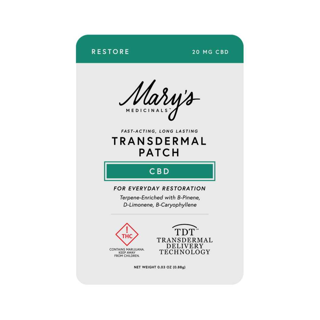 Photograph of product: MARY'S PATCH - CBD - 20mg