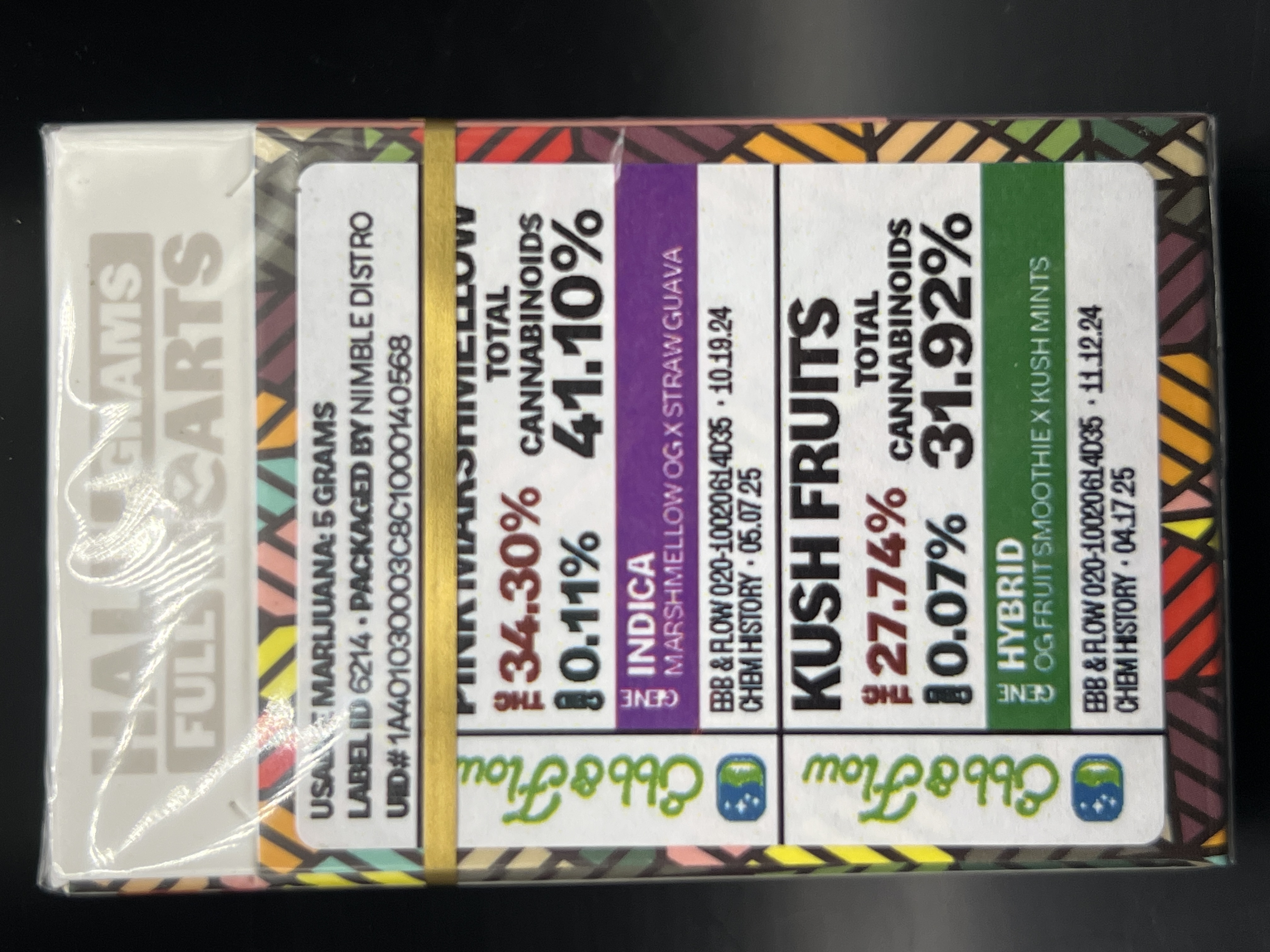 Photograph of product: KITES Pink Marshmellow/Kush Fruits 10pk