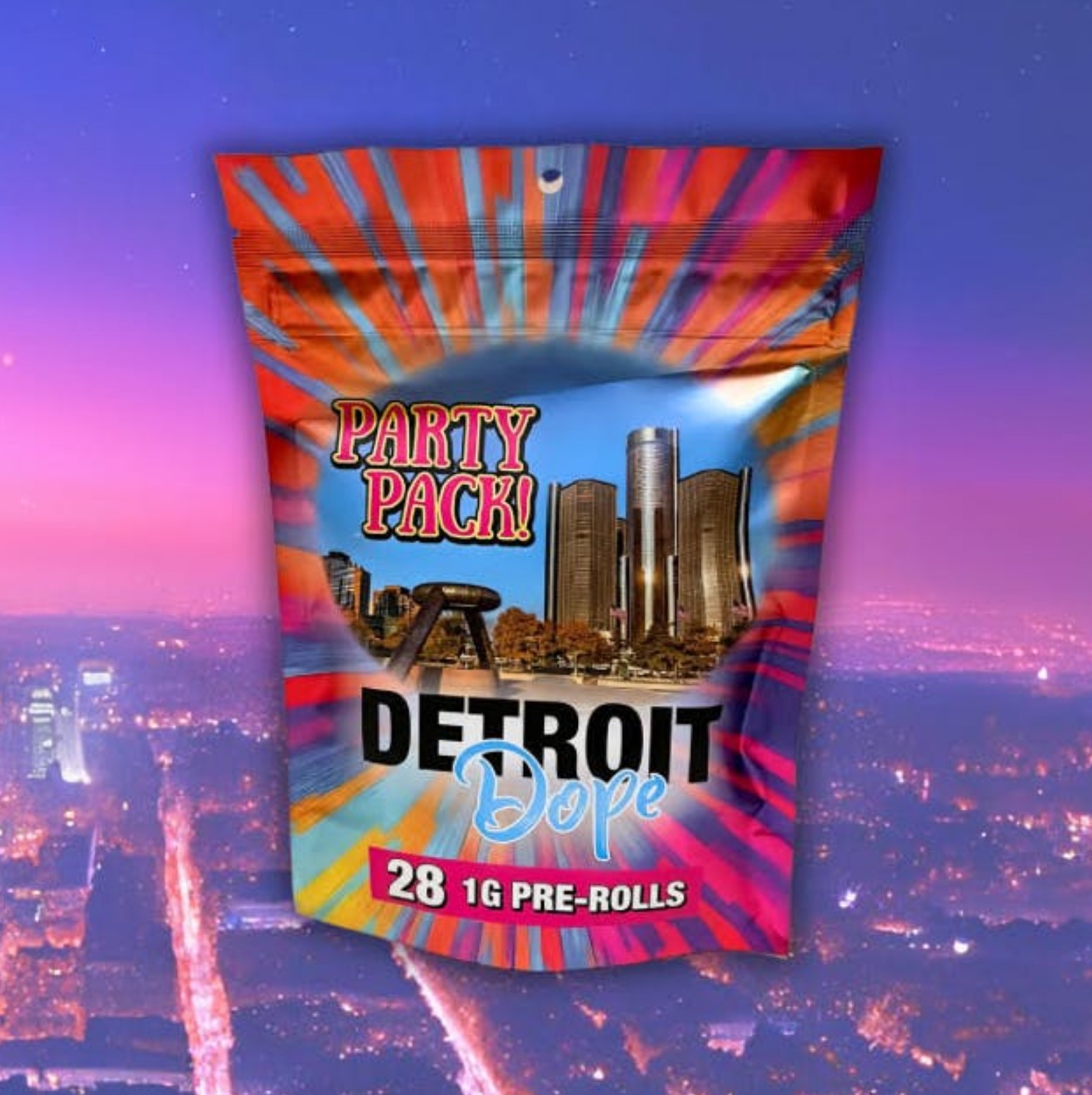 Photograph of product: Detroit Dope - Citrus Sour 28-Pack 1g Pre-Rolls