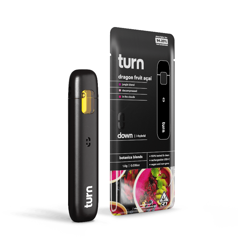 Photograph of product: Turn - Dragon Fruit Acai Turn Down Disposable 1g