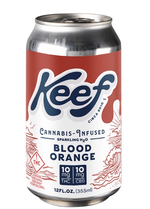 Photograph of product: Blood Orange Sparkling Water 1:1 CBD