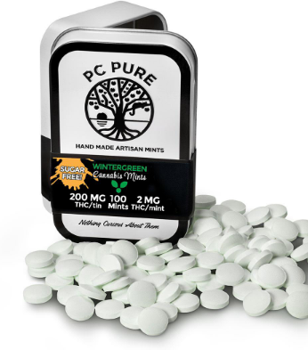 Photograph of product: PC Pure | Wintergreen Mints | Candy | 100pcs.| 200mg
