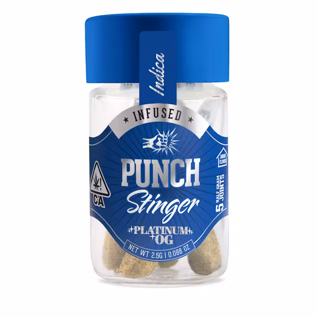 Photograph of product: STINGERS | PLATINUM OG INF 5PK | 2.5G