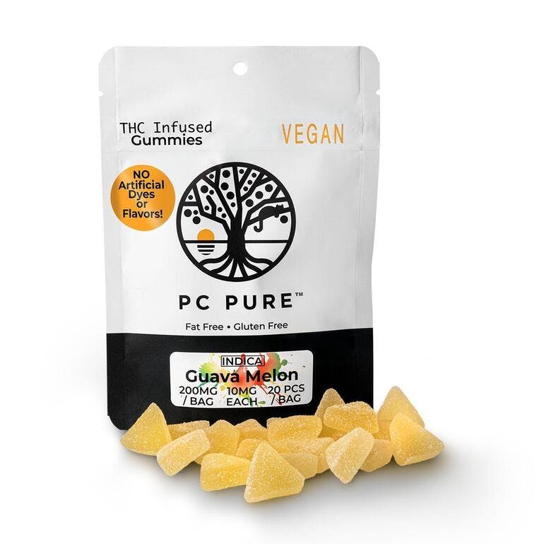Photograph of product: PC Pure | Guava Melon Gummies | 200mg