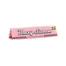 Photograph of product: Blazy Susan- Pink Rolling Papers - King Size Slim