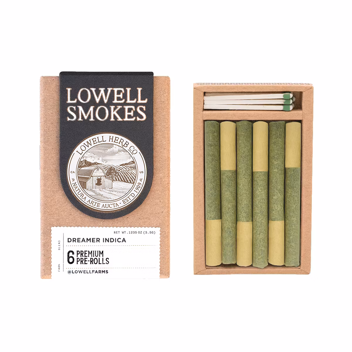 Photograph of product: Lowell Herb Co. | Rip Van Winkle Pre-Roll 6pk | Oui'd