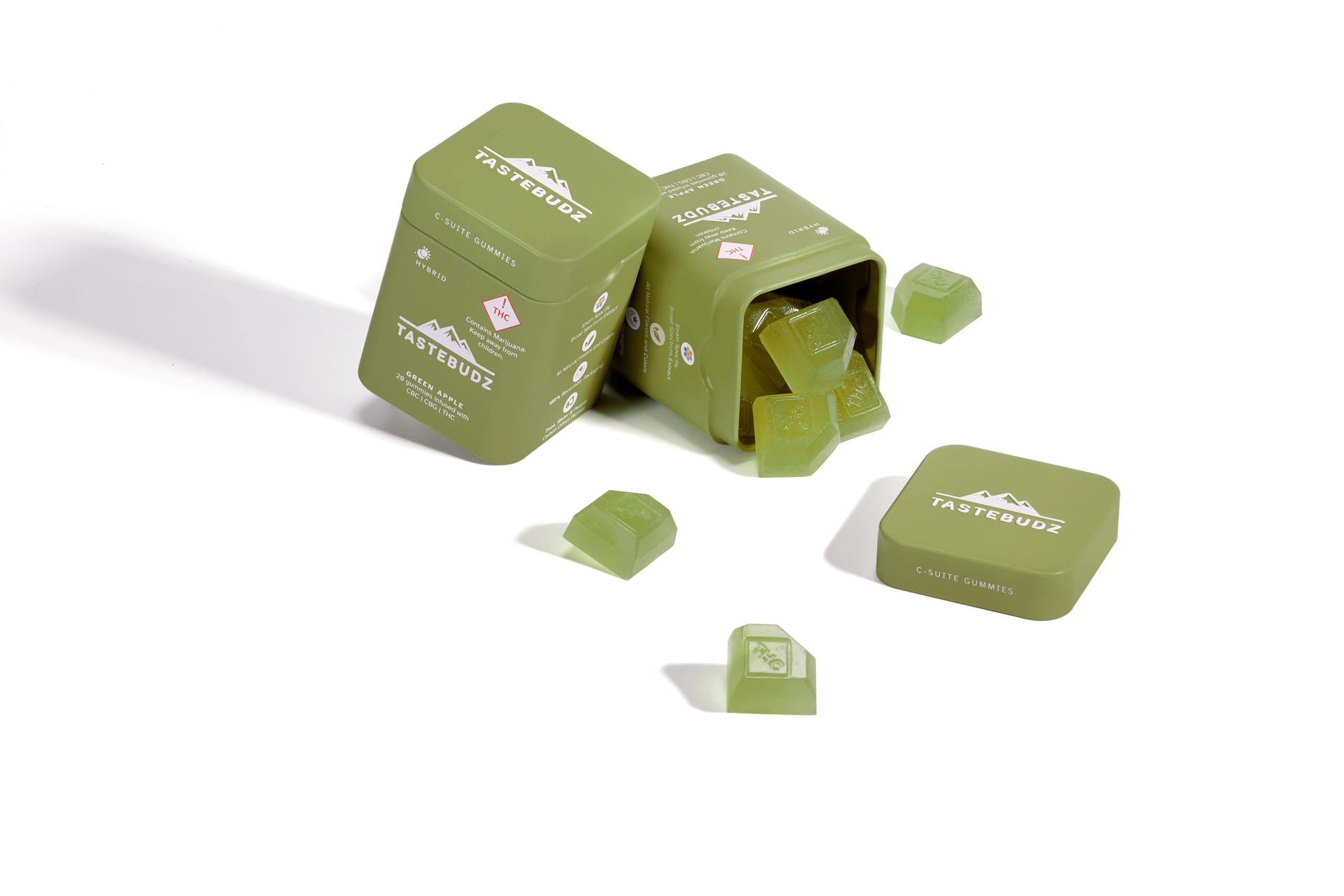 Photograph of product: TasteBudz - Green Apple - 20 PK - CBC | CBG | TH-oui