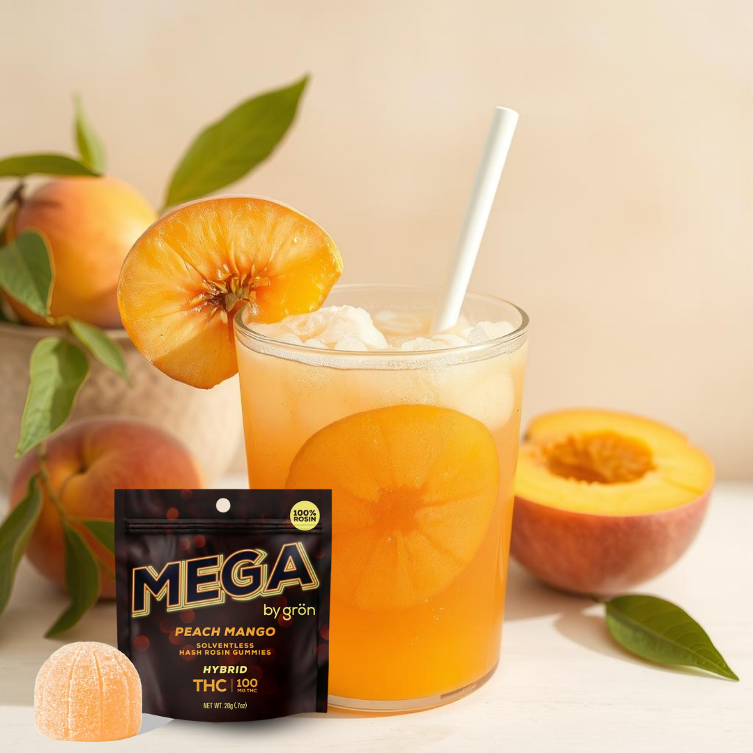 Photograph of product: Mega- Rosin Peach Mango