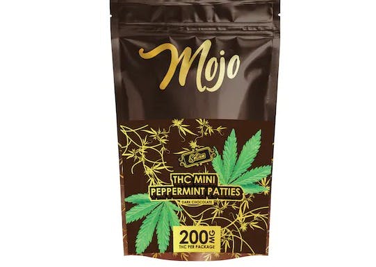 Photograph of product: Mojo | Mini Peppermint Patties | 200 mg (Oui'd)