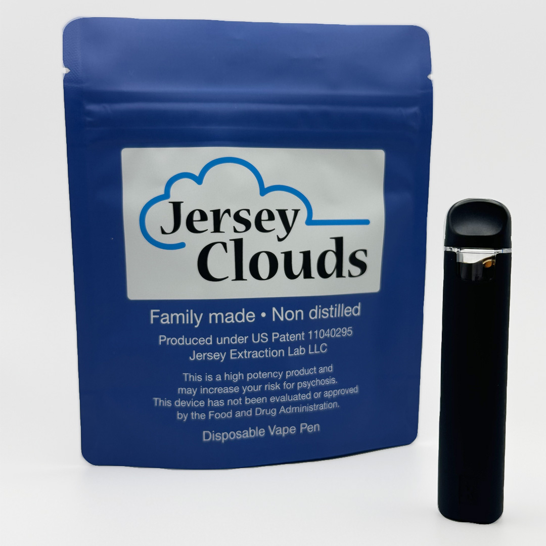 Photograph of product: Jersey Clouds | Triple OG Full Spectrum Disposable