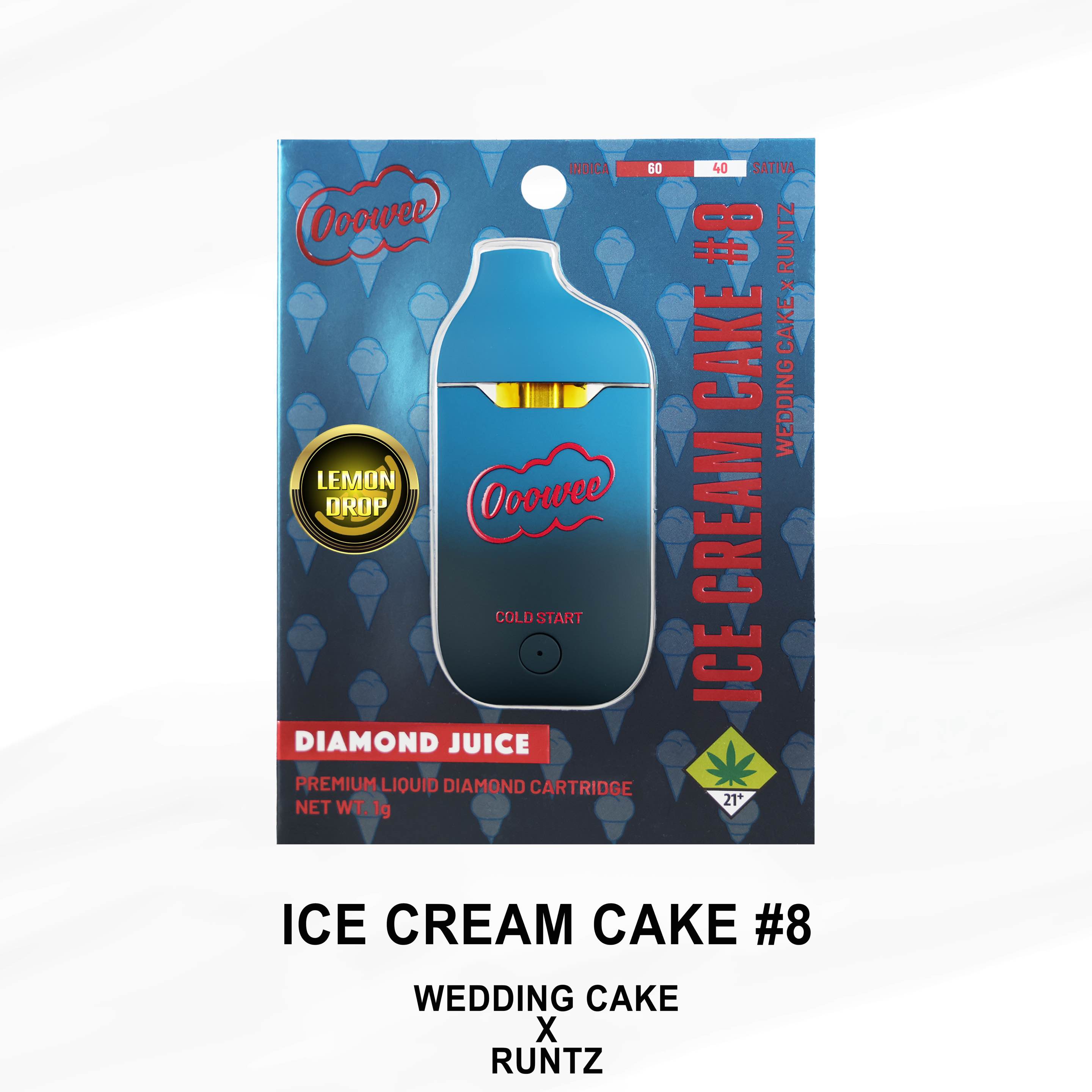 Photograph of Product: Ice Cream Cake #8 (Lemon Drop) Liquid Diamond | 1g