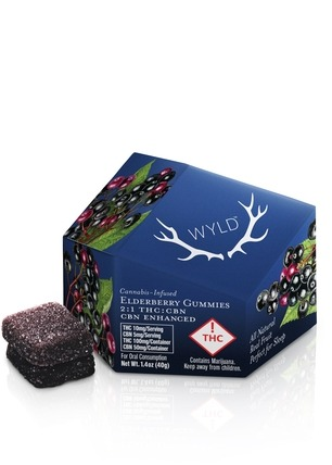 Photograph of product: WYLD Elderberry CBN/TH-oui