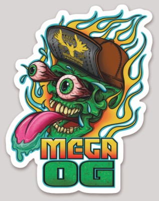 Photograph of product: LRP Cultivar Sticker - Mega OG (TAX INCLUDED)