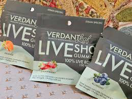 Photograph of product: Verdant Leaf 100mg CHERRY - TALLYMAN Live Rosin Nano-Infused Single Gummy