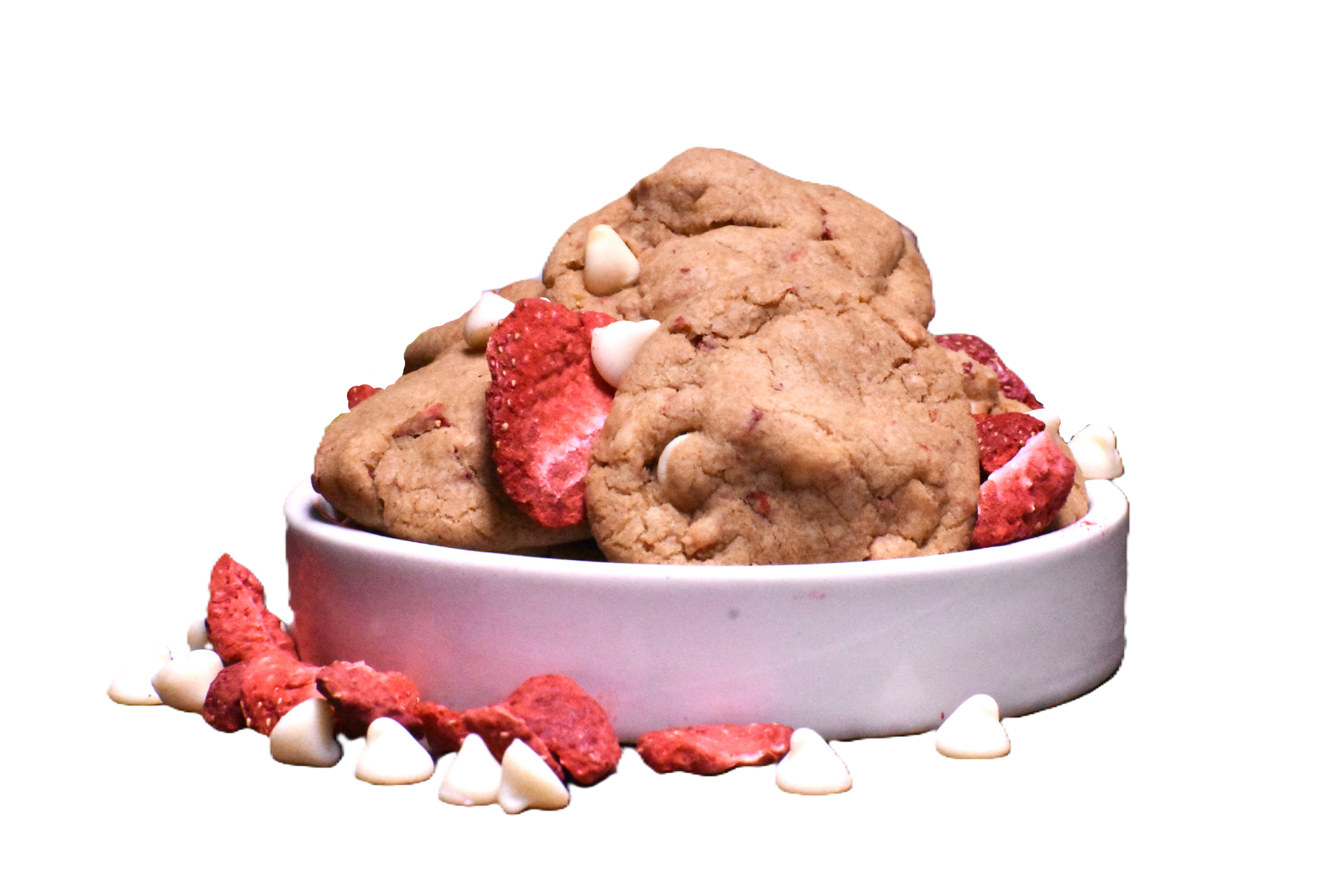 Photograph of product: Strawberry White Chocolate Cookie (50mg)