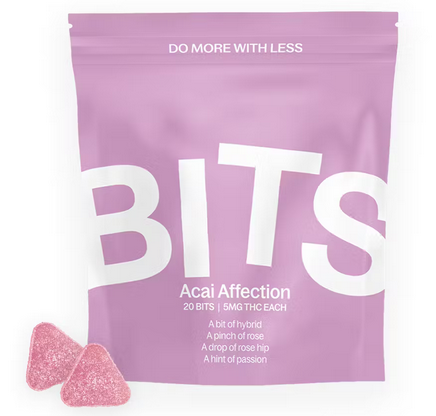Photograph of product: Bits - Acai Affection 100mg 20pk Gummies