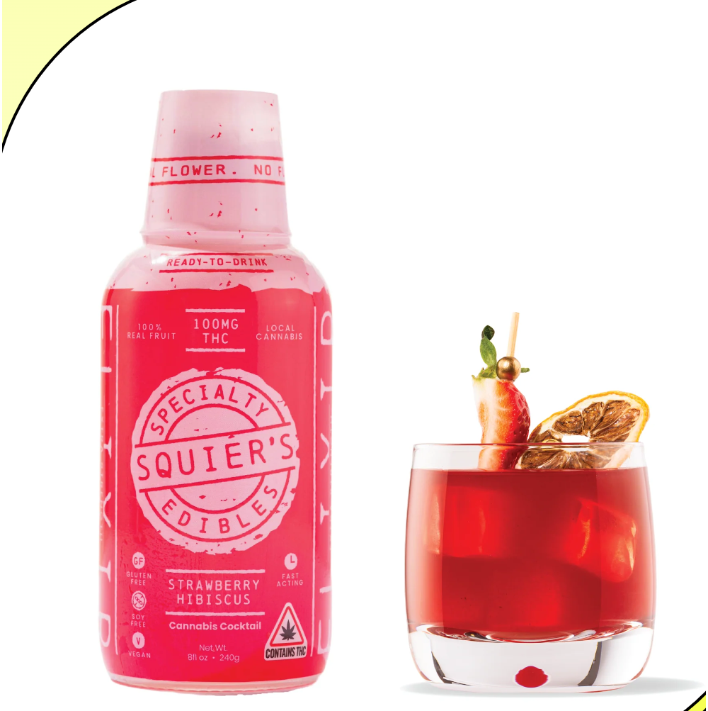 Photograph of product: 200mg RTD au chocolat Rosin Strawberry Lemonade Cocktail