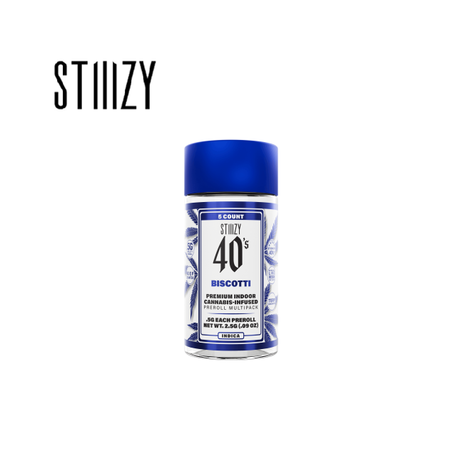 Photograph of product: BISCOTTI 2.5G 5 PACK INFUSED PREROLL