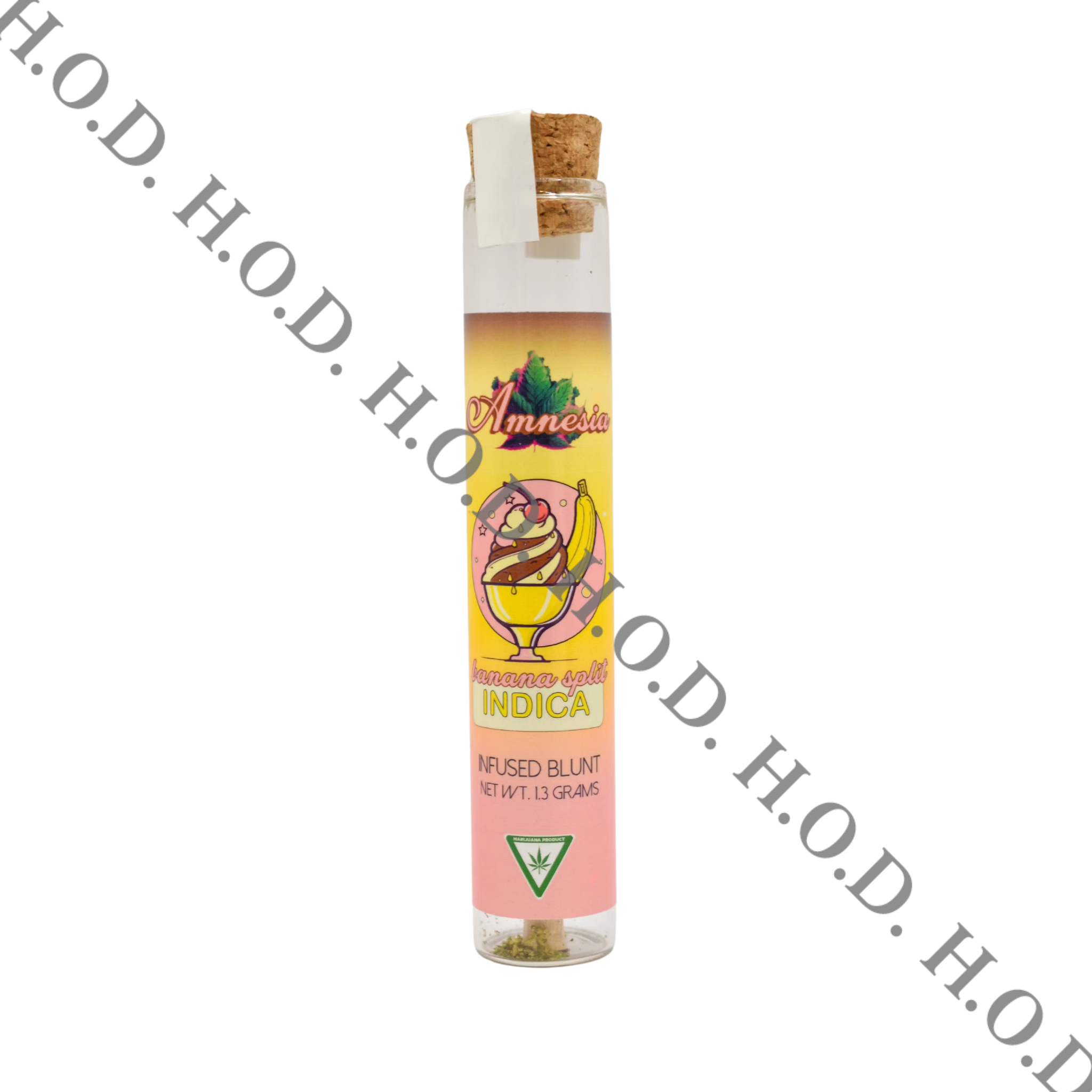 Photograph of product: Amnesia Banana Split Bubble au chocolat Infused Pre-Roll 1.3g
