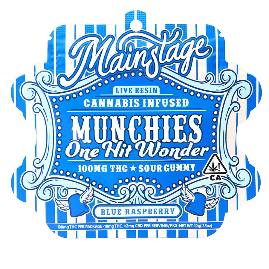 Photograph of product: ONE HIT WONDER - SOUR BLUE RASPBERRY 100MG