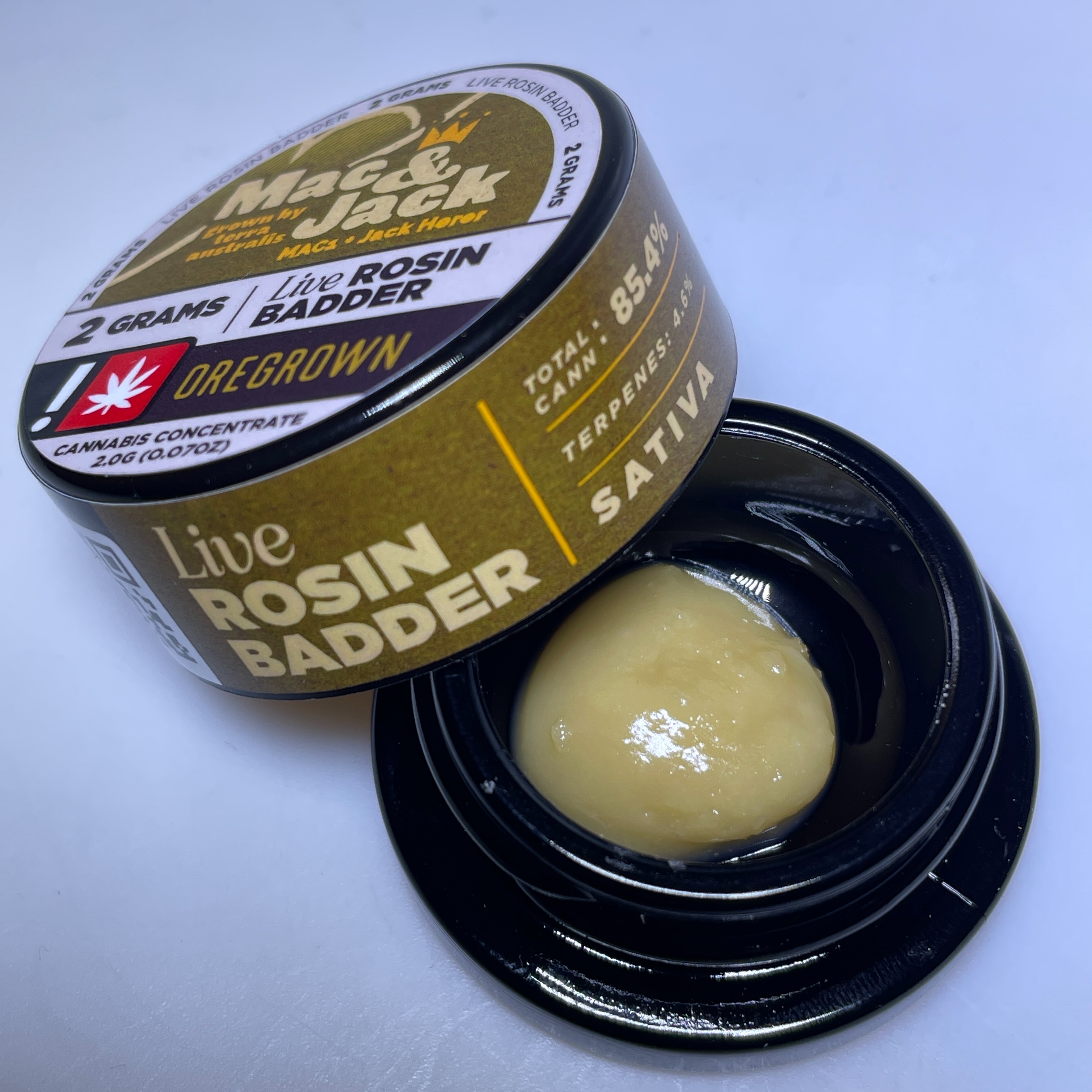 Photograph of product: Mac & Jack-  2g. Live Rosin