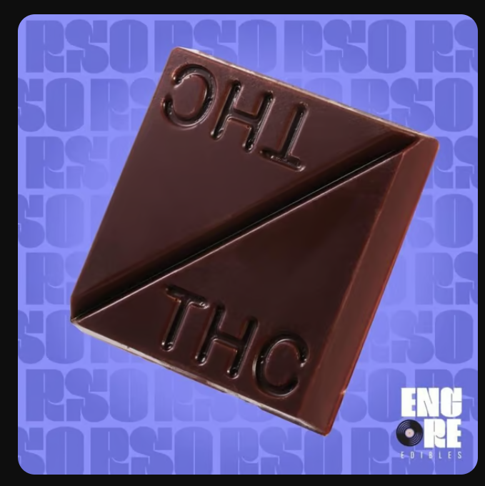 Photograph of product: Encore | RSO Dark Chocolate Sea Salt | 100mg