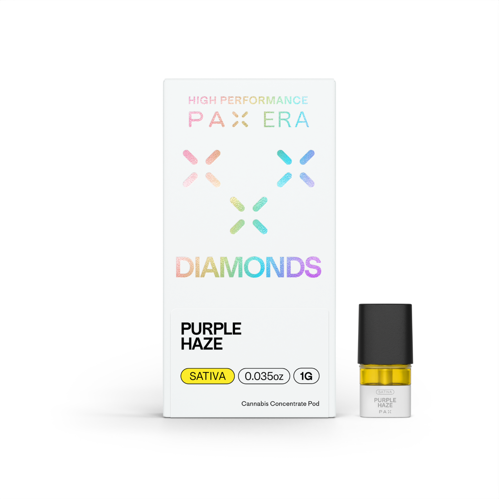 Photograph of product: 1000mg Liquid Diamonds Pax Pod | Purple Haze | Temple Hill Collective