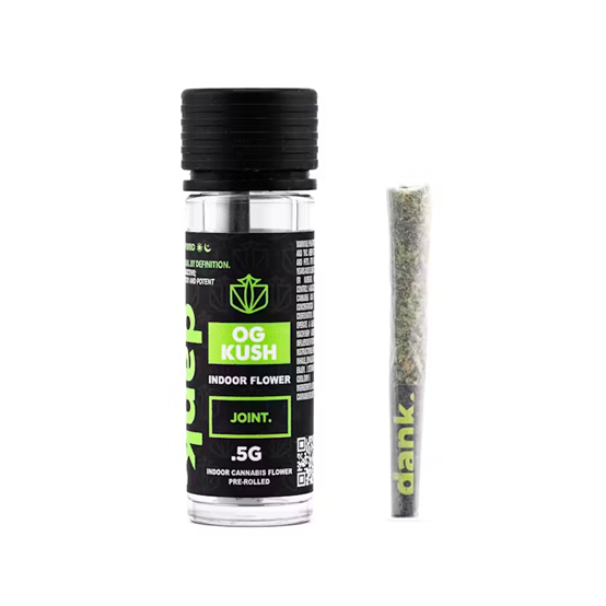 Photograph of product: Dank | OG Kush | Indoor Flower Pre-Roll 0.5g