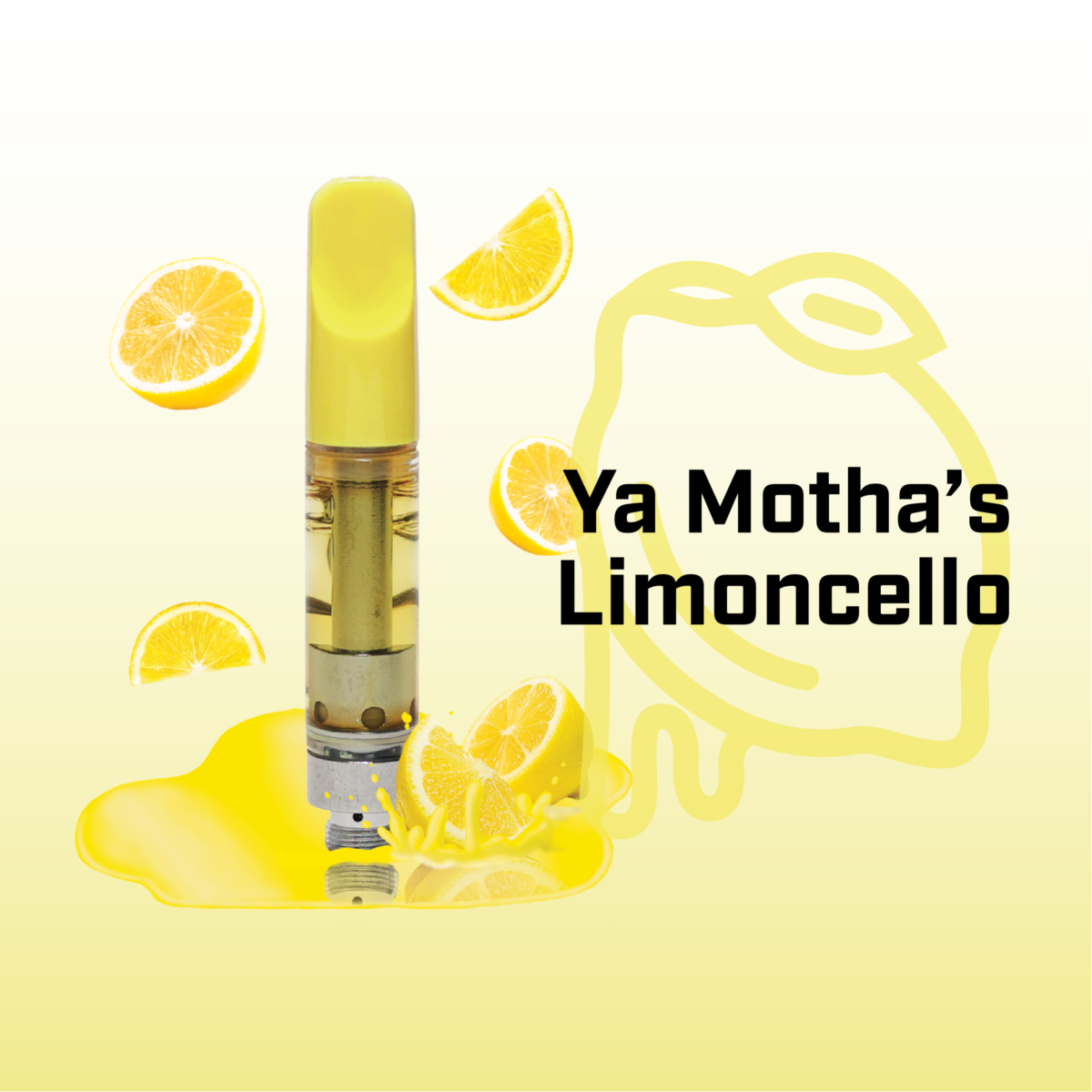 Photograph of product: Ya Motha's Limoncello Distillate Cartridge | 1g - Nimbus