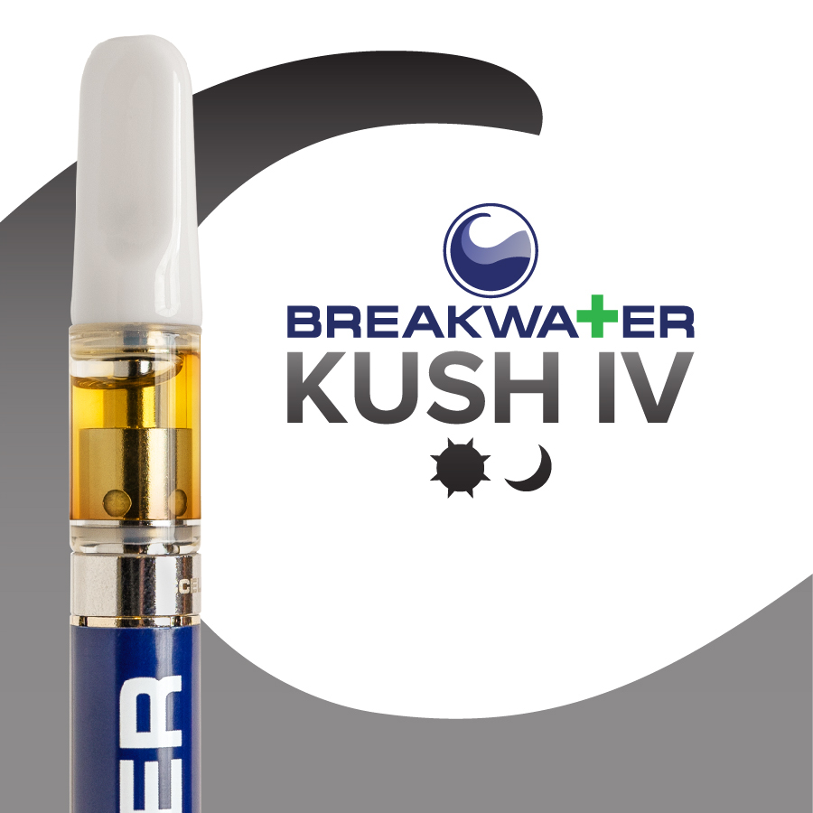 Photograph of product: Breakwater  |  Kush IV  | Vape Carts