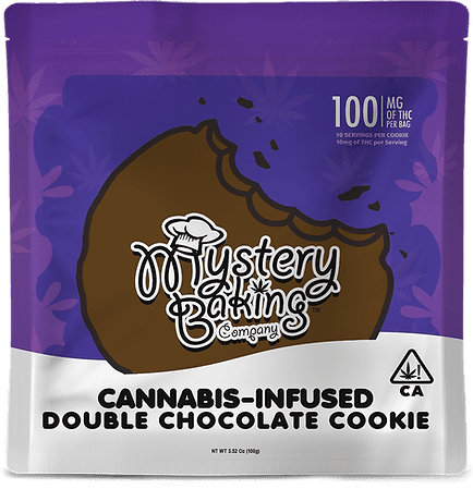 Photograph of product: R. Mystery Baking Co. 100mg TH-oui Cookies - Double Chocolate - 