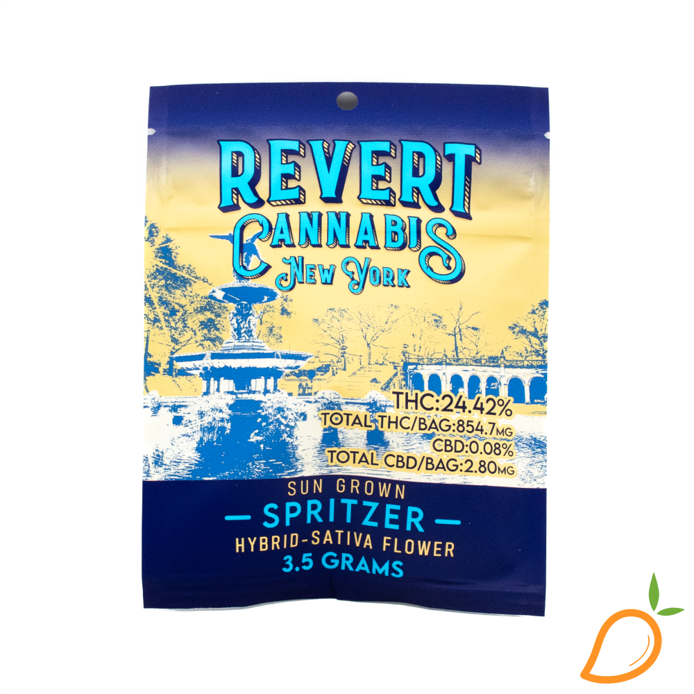 Photograph of product: 3.5g Spritzer Prepackaged Flower Revert