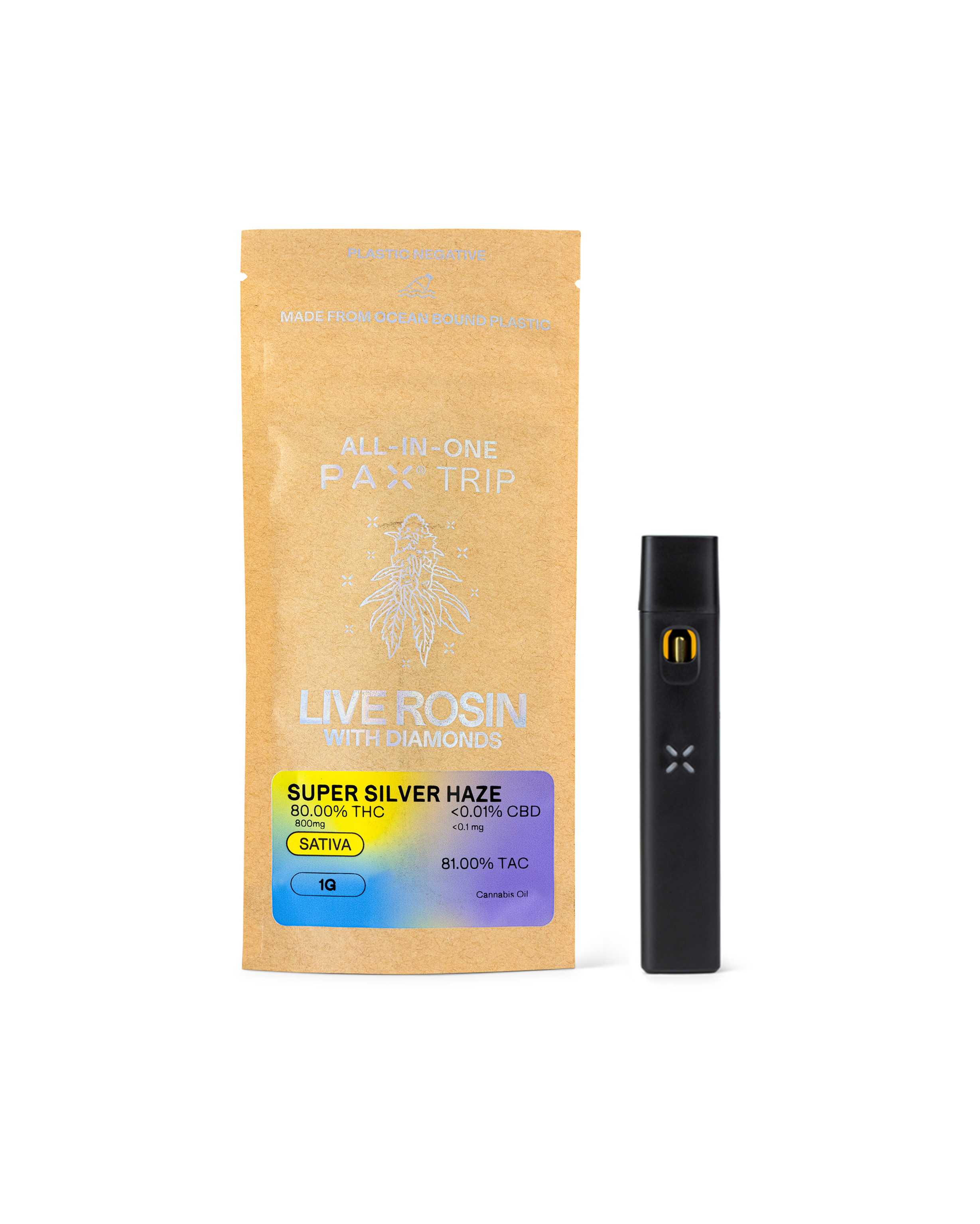 Photograph of product: Live Rosin SUPER SILVER HAZE Trip | 1 g AIO