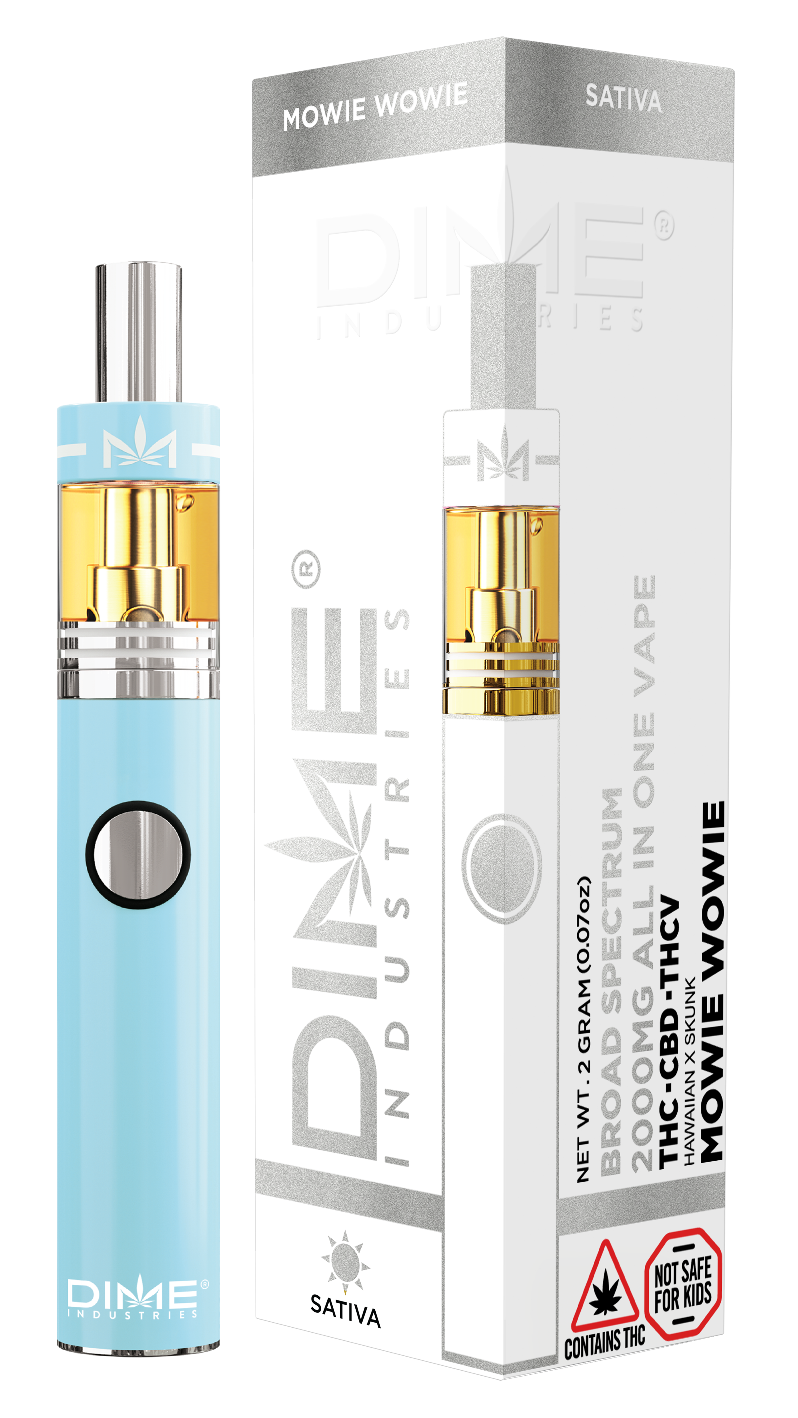 Photograph of product: Mowie Wowie 1:1:1 TH-oui:CBD:TH-ouiV Disposable | 2g