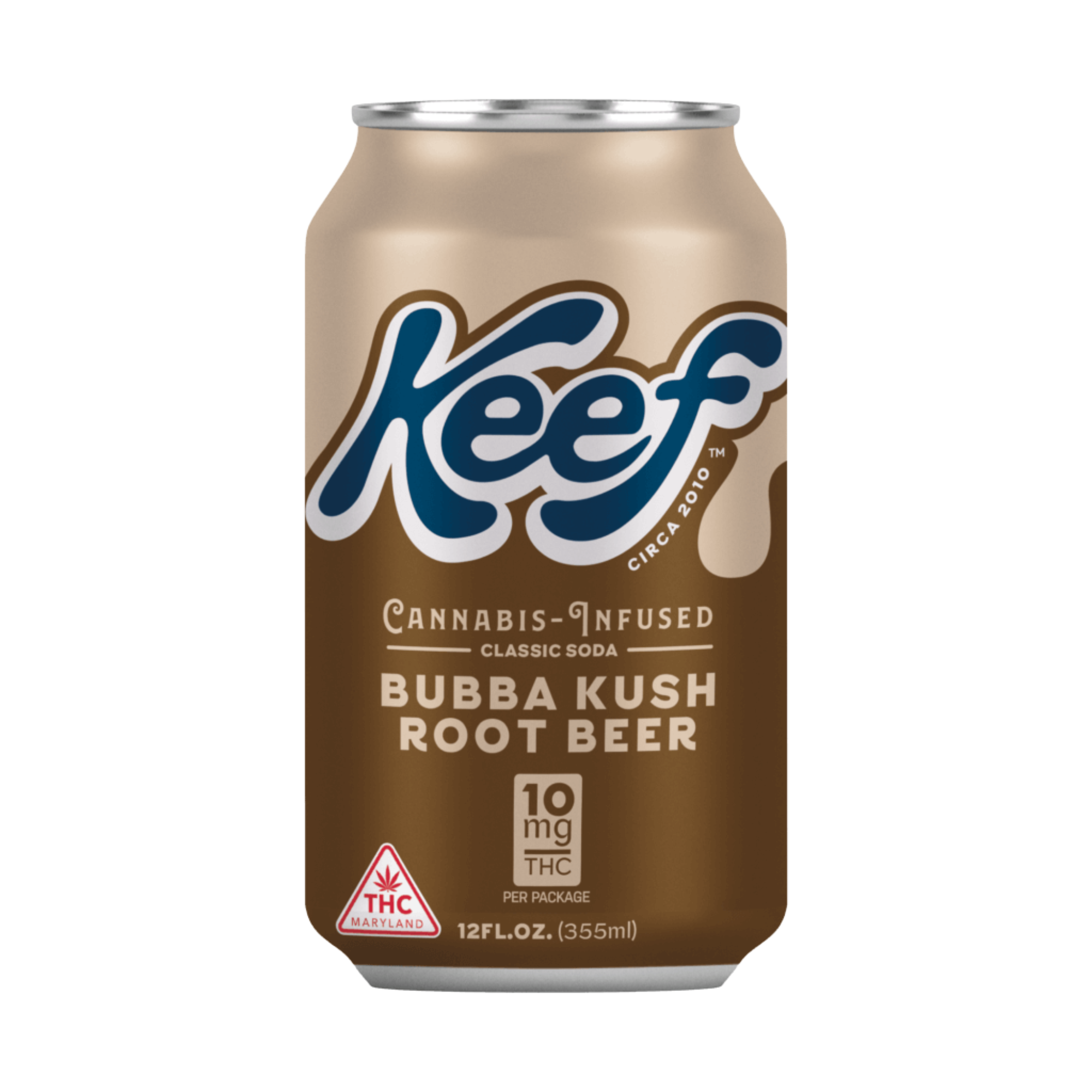 Photograph of product: Keef 100mg Drink Bubba Kush Root Beer