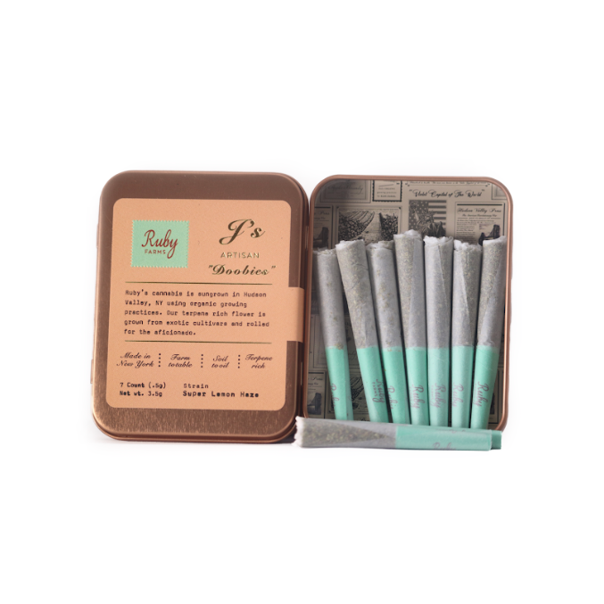 Photograph of product: Ruby Farms Doobies Super Lemon Haze Prerolls 7pk