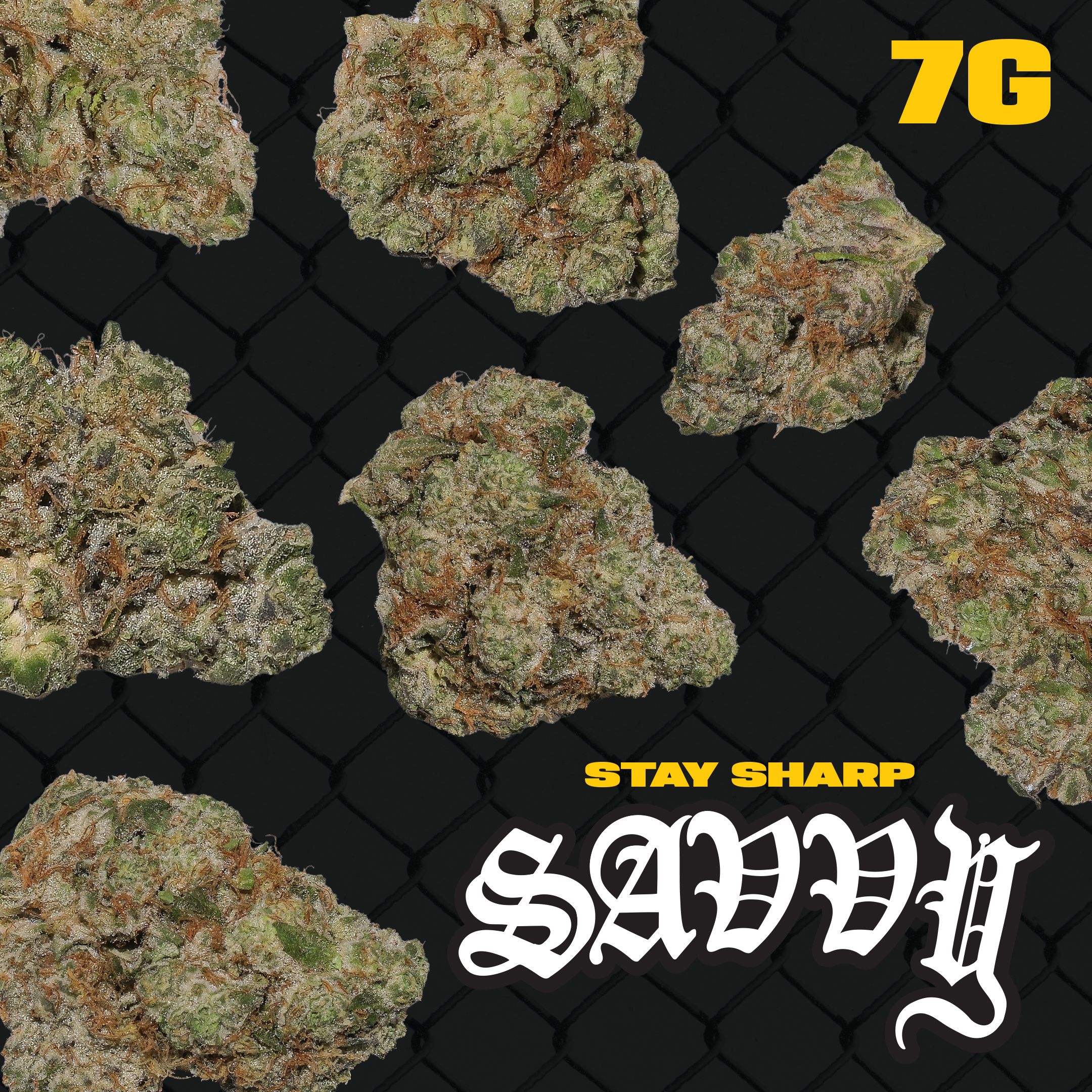 Photograph of product: Savvy OGKB Stomper Small Flower 22.45% (H) 7g - 25874