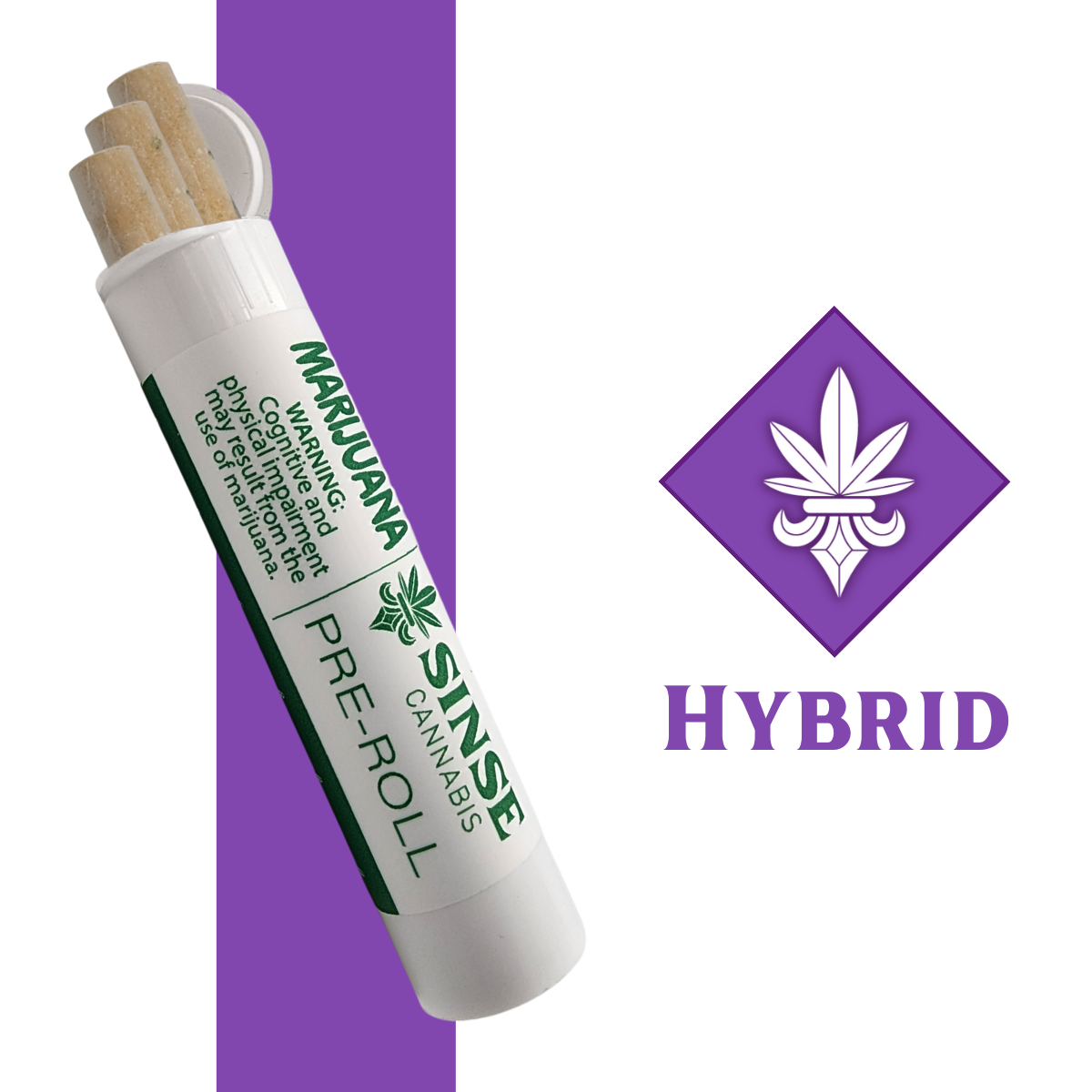 Photograph of product: North End Punch Preroll 3pk (.5g)