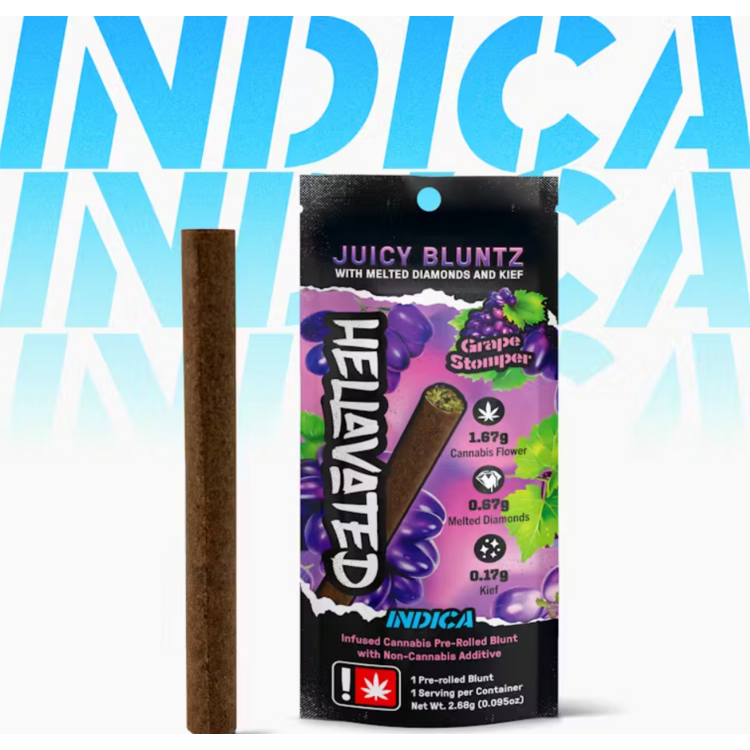 Photograph of product: Hellavated Grape Stomper Blunt