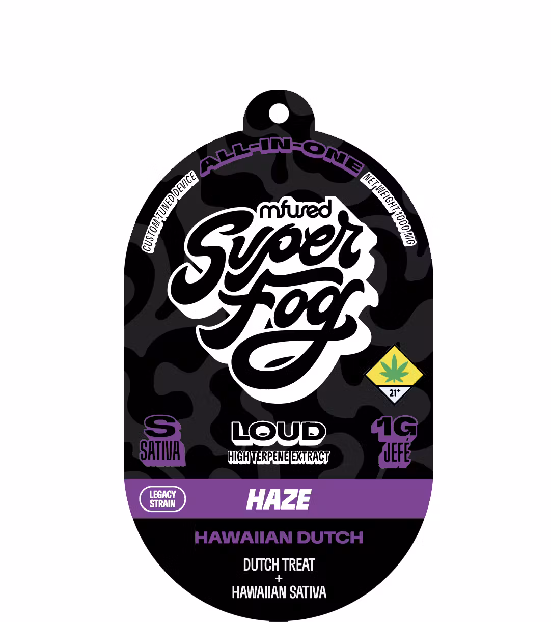 Photograph of product: MFUSED Loud Liquid Diamonds AIO | Hawaiian Dutch