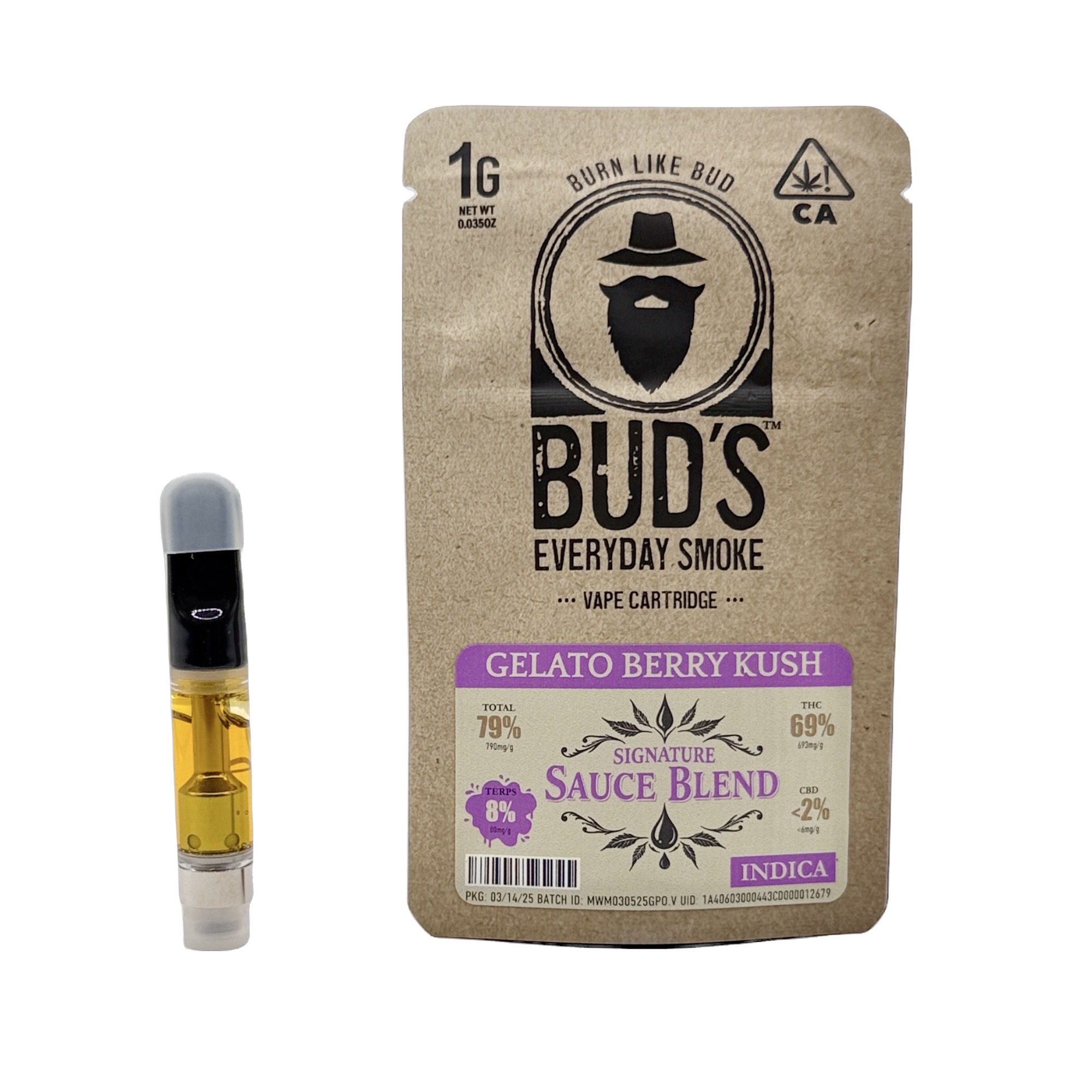 Photograph of product: GELATO BERRY KUSH SAUCE CARTRIDGE 1G
